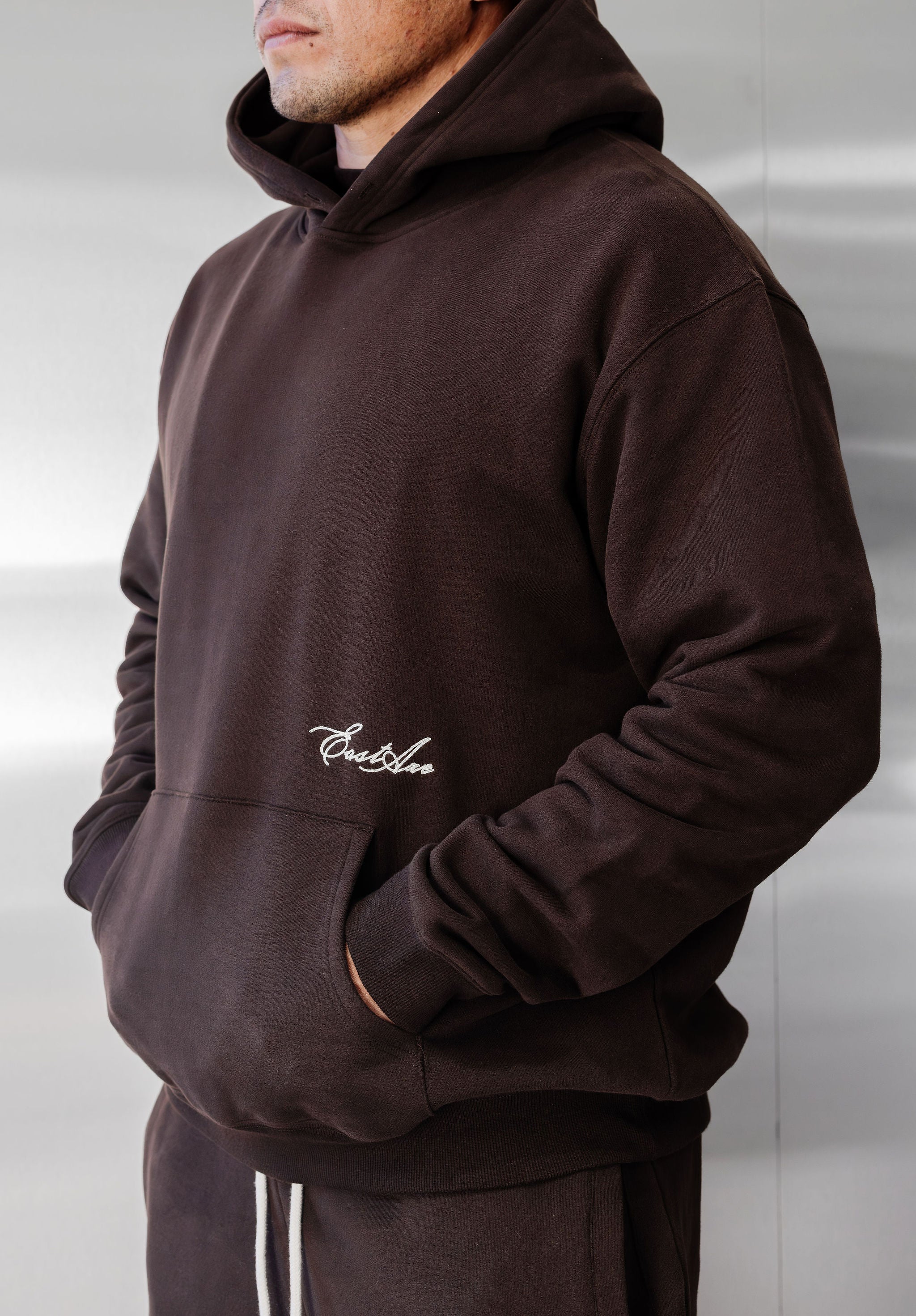 Unisex Fleece Hoodie - Chocolate