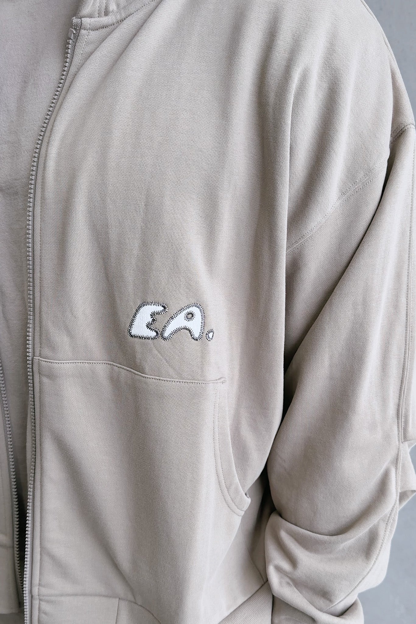 Unisex Zip Hoodie - Taupe