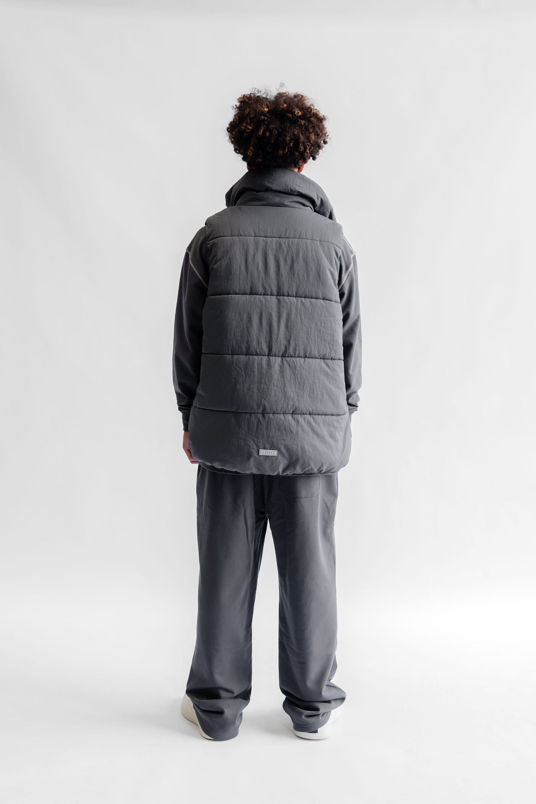 Unisex Puffer Vest - Midnight Grey