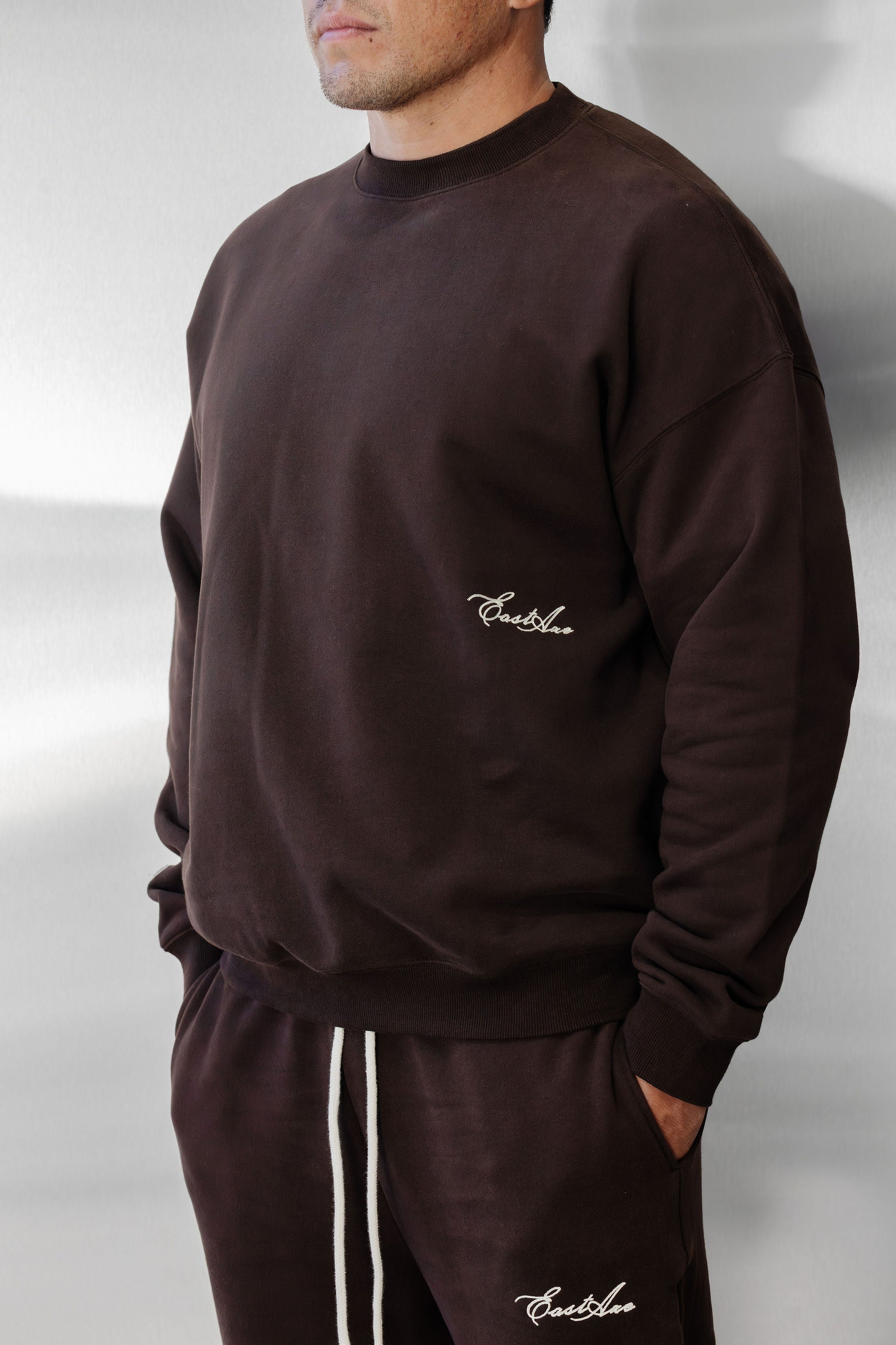 Unisex Fleece Crewneck - Chocolate