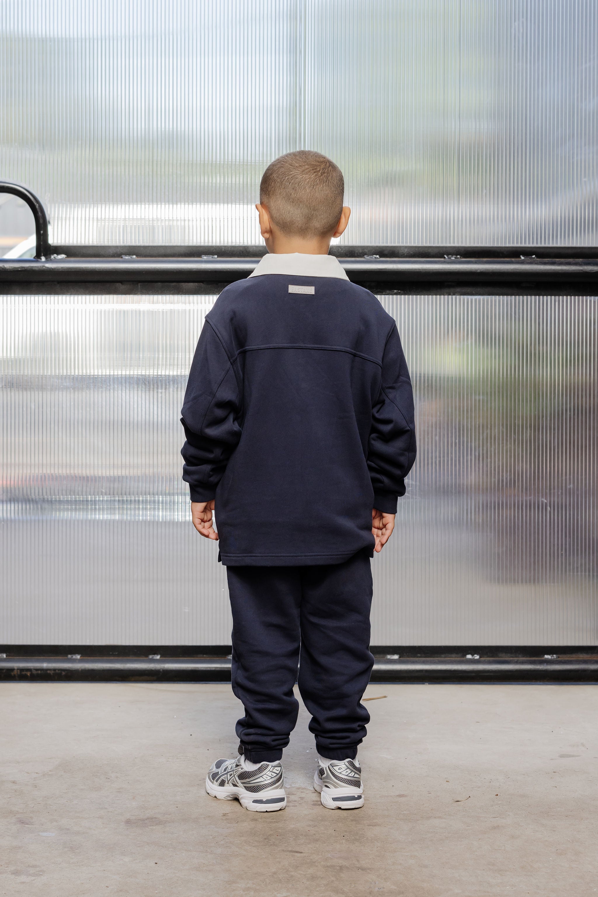 Kids Rugby Polo - Navy