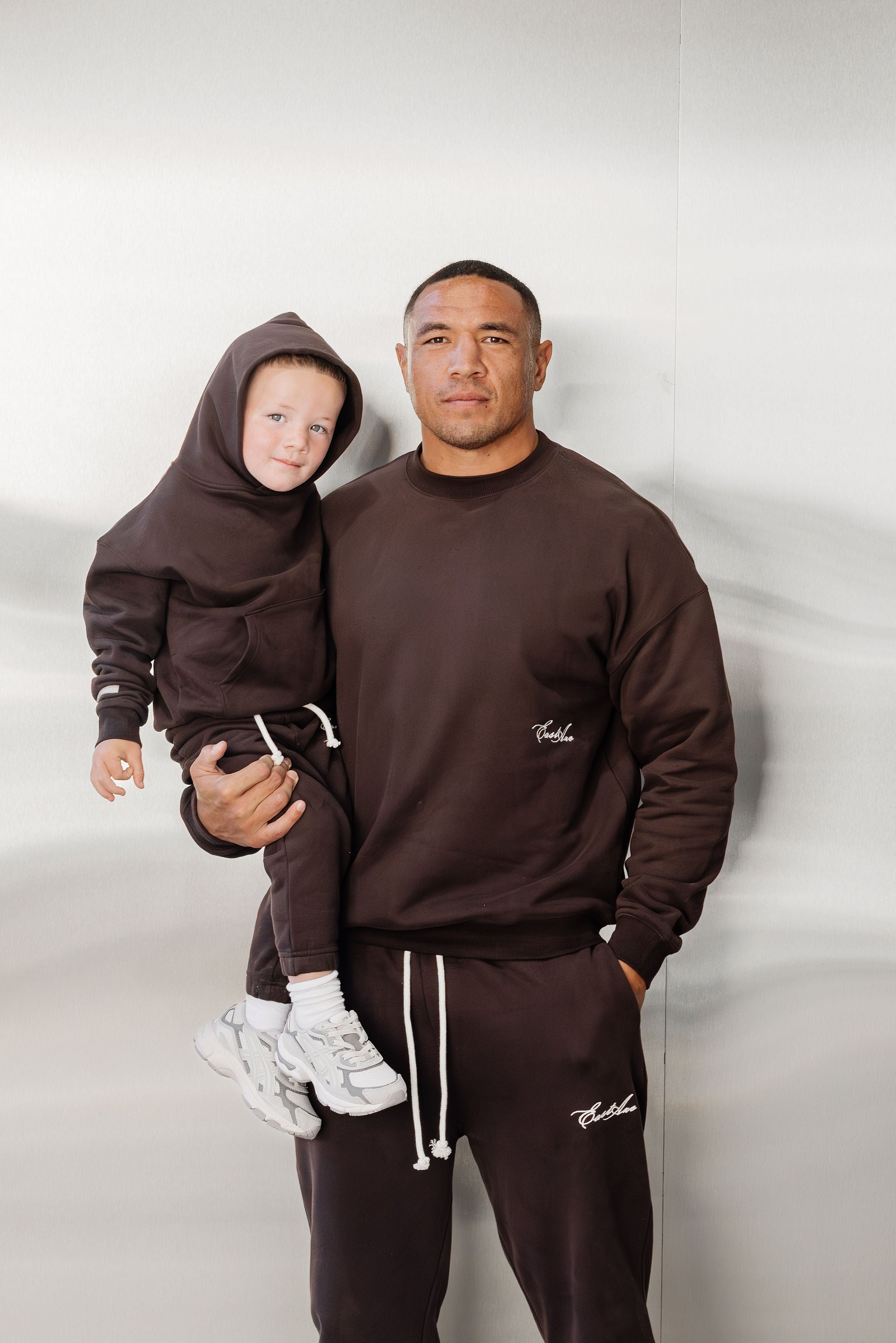 Kids Fleece Hoodie - Chocolate