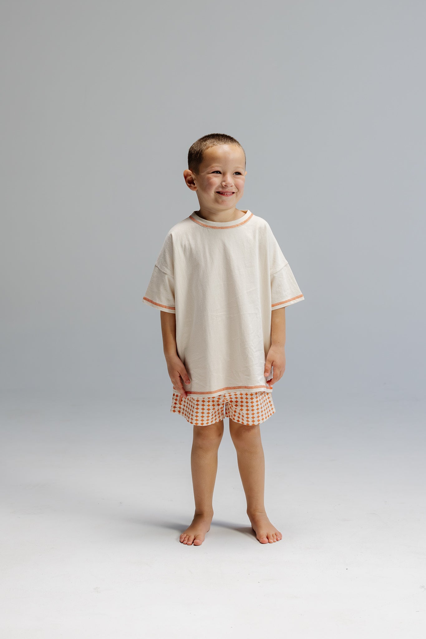 Jnr Board Short - Retro Geo