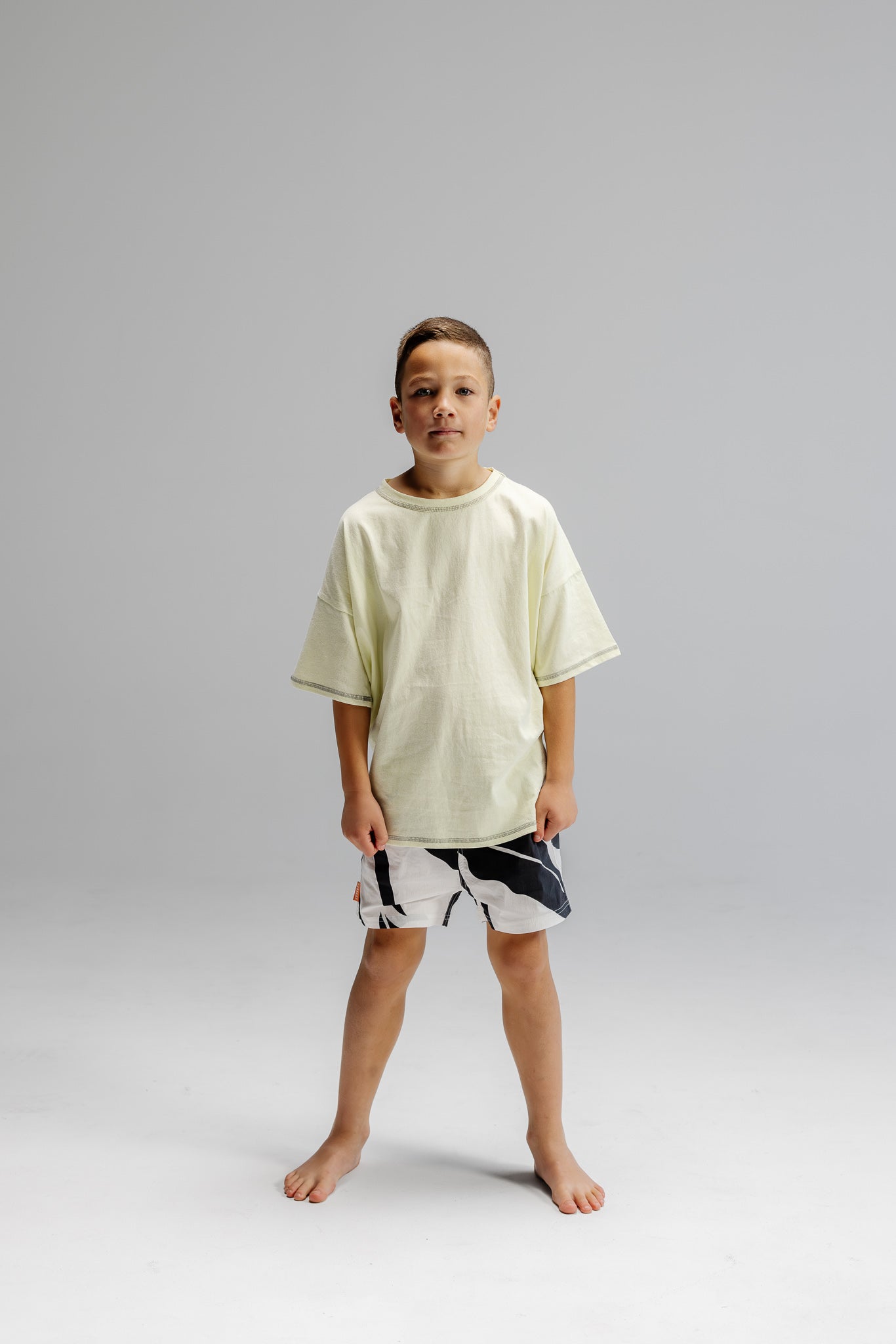 Jnr Board Short - Abstract Tropics