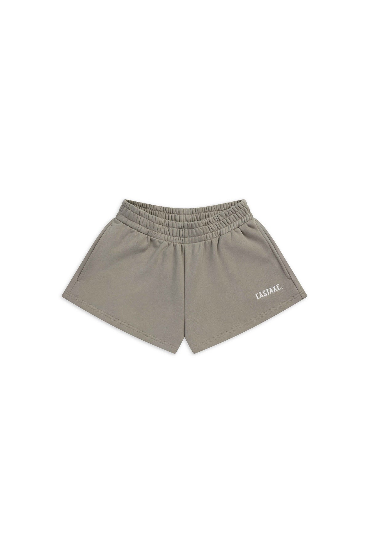 Womens High Rise Shorts - Stone