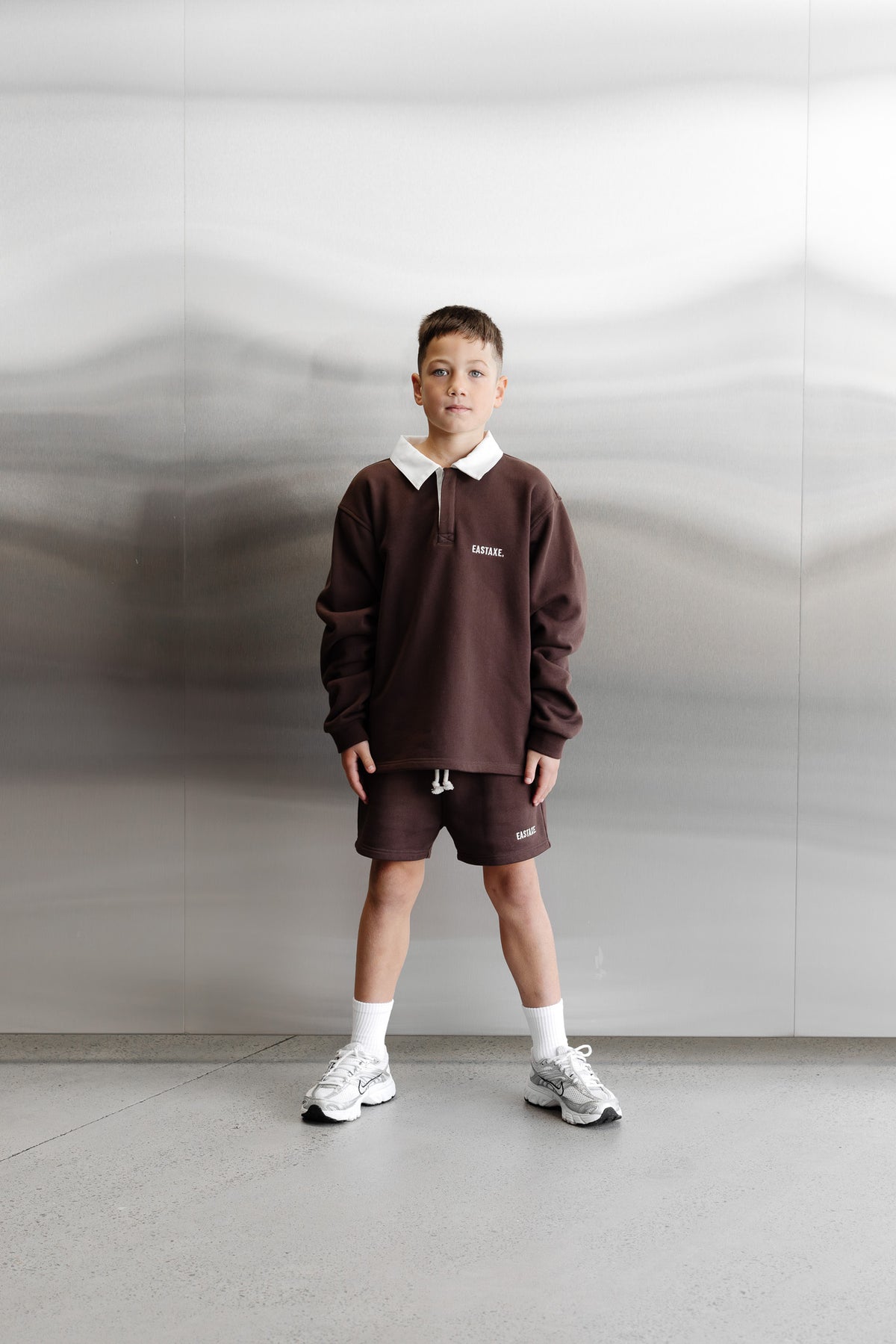 Kids Rugby Polo - Chocolate