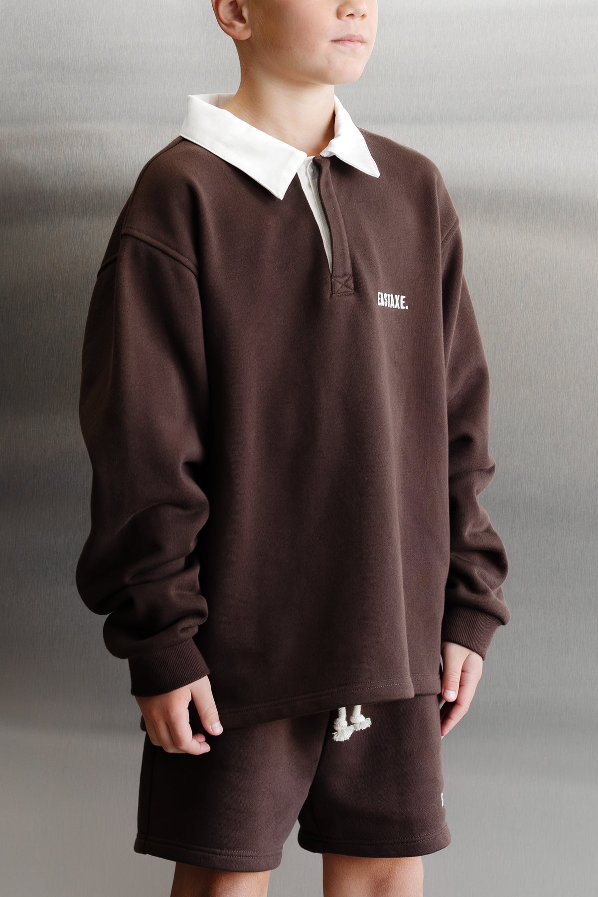 Kids Rugby Polo - Chocolate