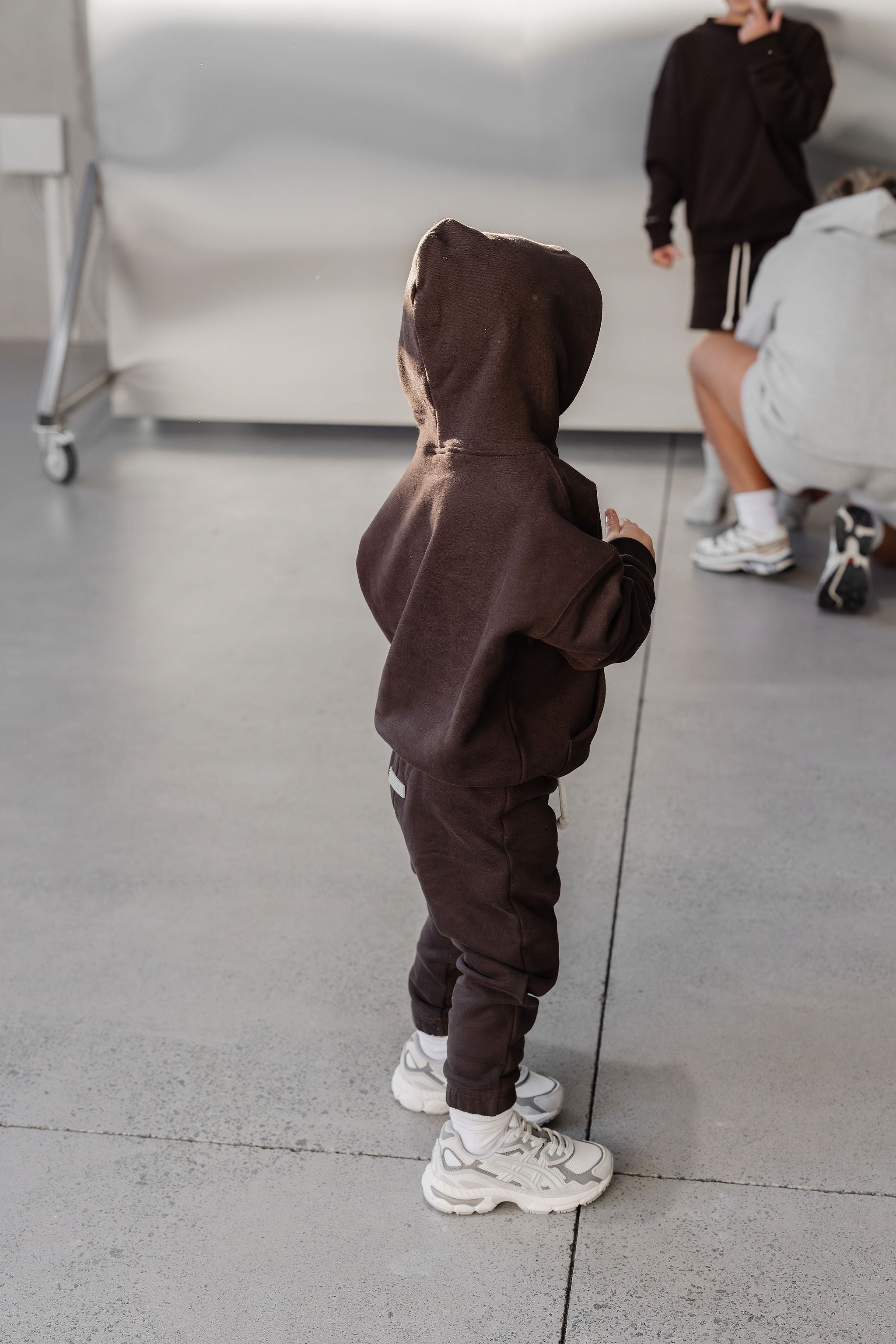 Kids Fleece Hoodie - Chocolate