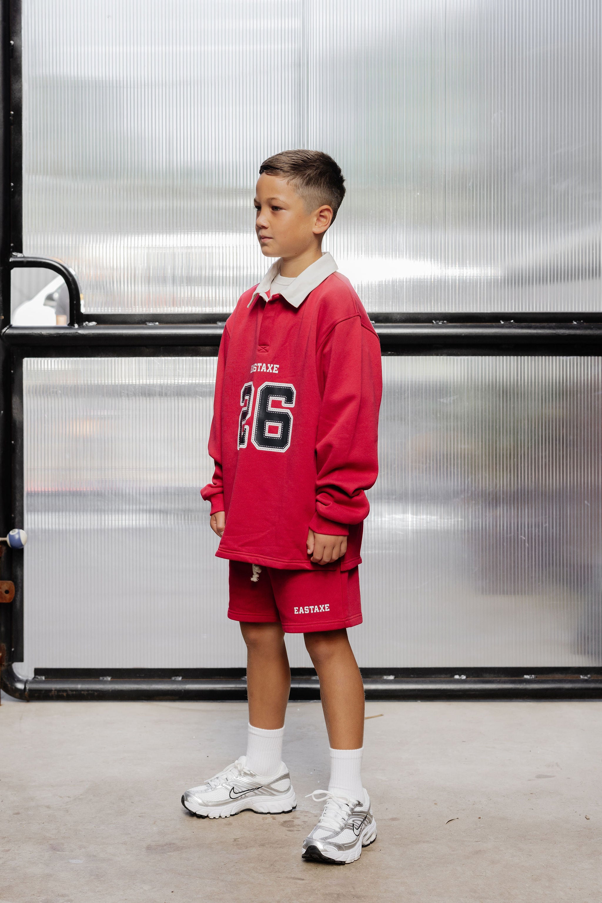 Kids Rugby Polo - Heritage Red