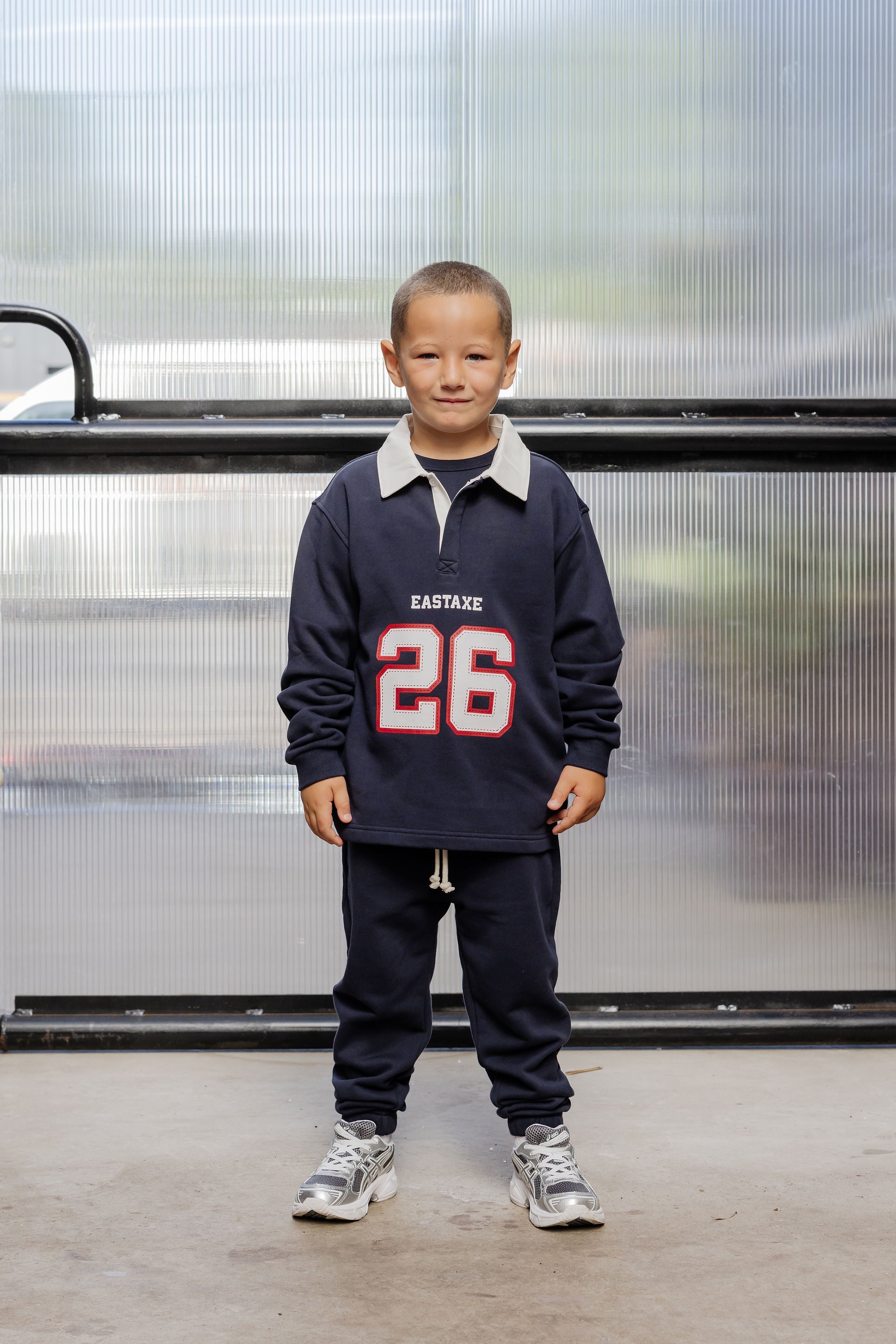 Kids Rugby Polo - Navy