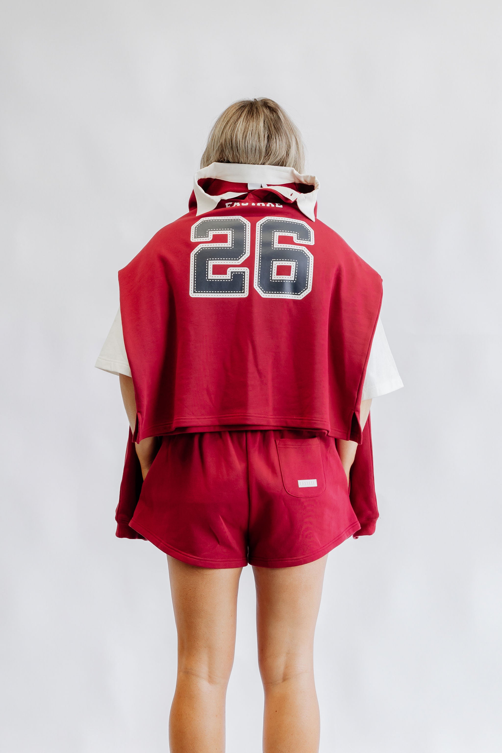 High Rise Shorts - Heritage Red