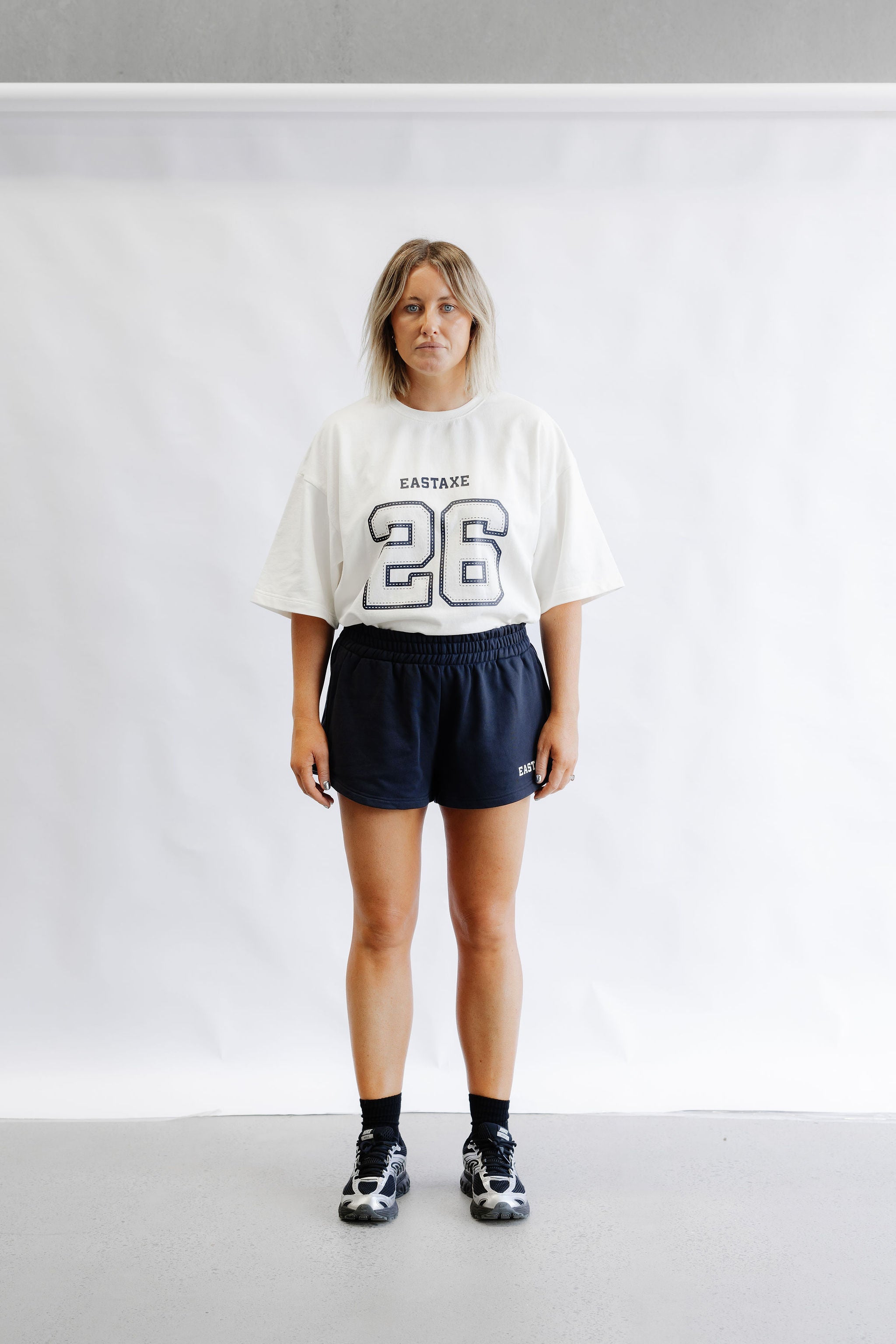 High Rise Shorts - Navy