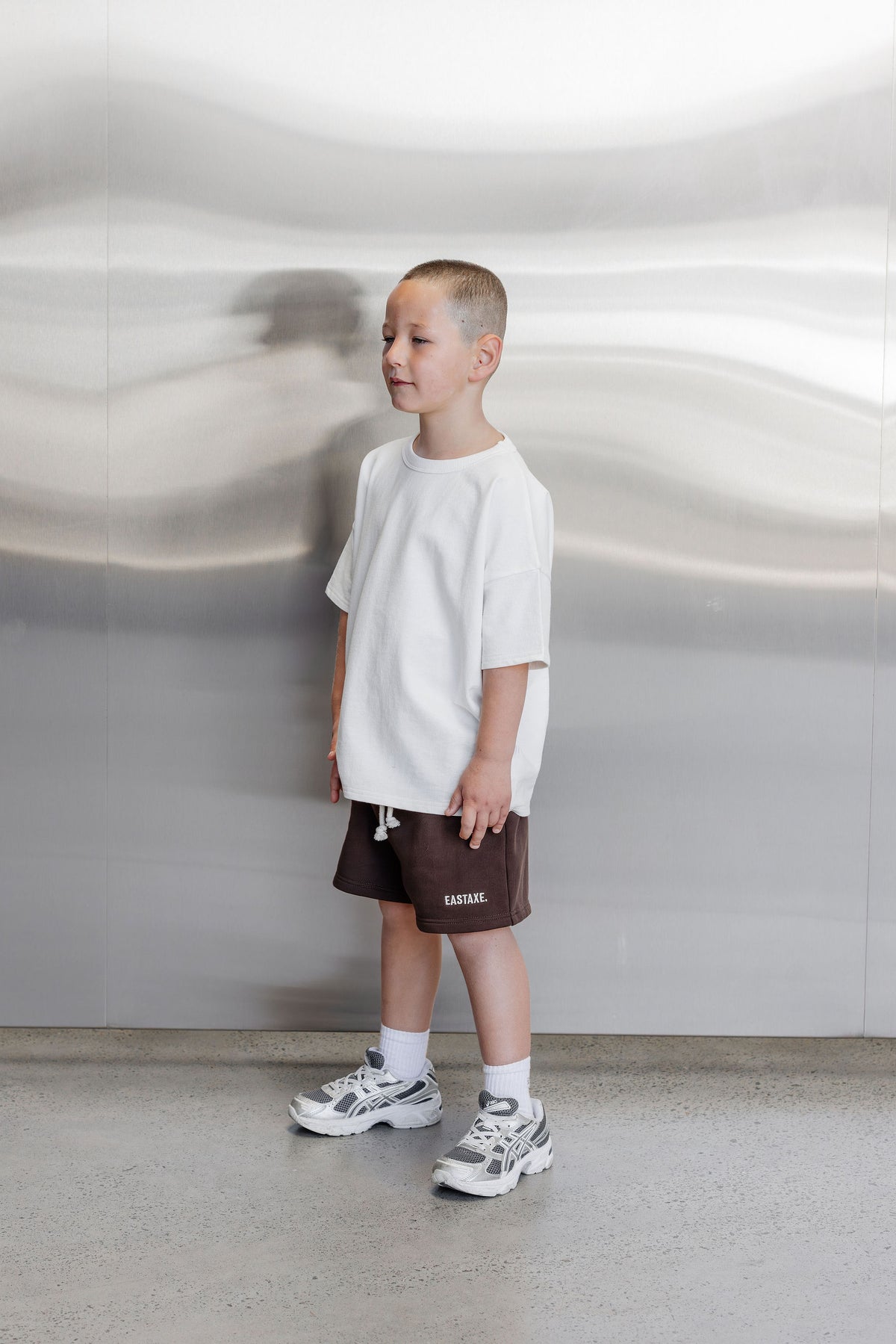 Kids Box Fit Tee - White